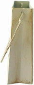 Set 4, 4.5" Hosley Small Cream Metal Tote Vase of Long Decorative Mini Vases for Dried Floral Arrangements, Coffee