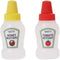 Dreamxue Mini Ketchup Bottles, 25ml Refillable Condiment Squeeze Bottle Salad Dressing Tomato Ketchup