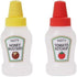 Dreamxue Mini Ketchup Bottles, 25ml Refillable Condiment Squeeze Bottle Salad Dressing Tomato Ketchup