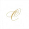 Entertaining with Caspari White Pearl Cocktail Napkins, Monogram C, Pack of 30 (2900CG.C)