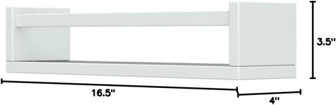 Set 4, Forbena Floating Nursery Book Shelves for Wall of White Wall Bookshelf for Kids Room, Small Wood Book Shelf