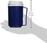 Sammons Preston 12 Oz. Weighted Cup with Lid & Internal Coaster, 8 oz. Additional Weight, Insulated for Arthritis