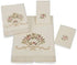 Avanti Linens Rosefan Fingertip Towel, Ivory, 18.00" x 11.00"
