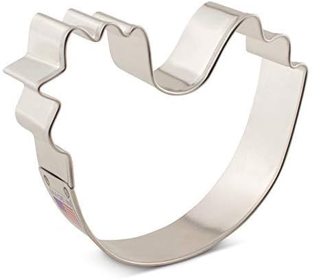 3-3/4 Ann Clark Cute Chicken Cookie Cutter, Made in USA