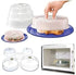 5 Piece Ventilated Microwave Covers, Adjustable Steam Vents, BPA Free Mixed Sizes for Large & Small Food Plates