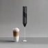 Cuisinox Electric Milk Frother, Handheld Stainless Steel Battery Powered Foam Maker for Coffee, Frappe, Latte