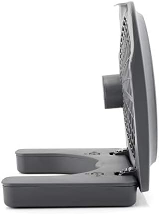 O2COOL Treva 10-Inch Portable Desktop Air Circulation Fan, 2 Speed, Compact Folding & Tilt Design, Graphite