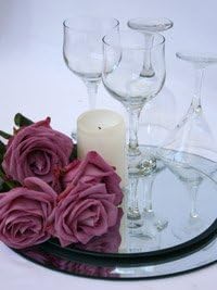 Shatter Proof Round Centerpiece Acrylic Mirrors