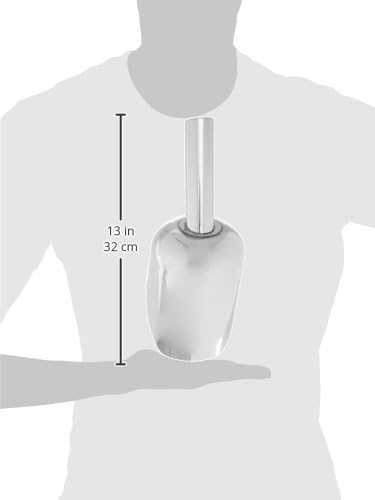 Winco Stainless Steel Utility Scoop, Medium, 2-Quart