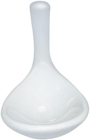 Albedel 6 4.7 inch White pcs Porcelain Egg Spoons Ceramic Spoons Coffee Dessert Yogurt Tea Milky Tea