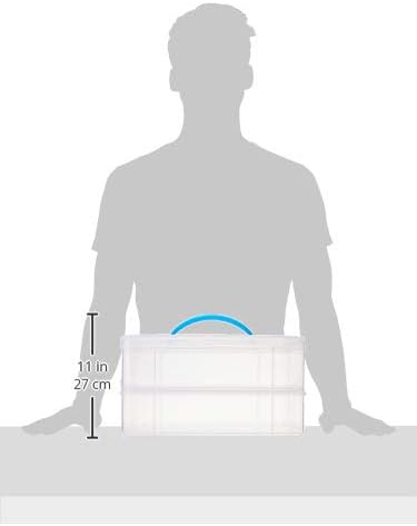 Snapware Snap 'N Stack Portable Storage Bin for Tools and Craft, 14.1 x 10.5-Inch Clear BPA-Free Container