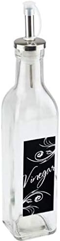 TopNotch Outlet 2-Piece Set Oil and Vinegar Dispensers - Oil and Vinegar Glass Bottle - Form Meets Function in These