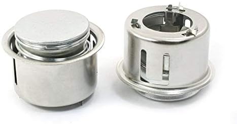 Round Magnetic Center Thermostat Sensor for Electric Rice Cooker, Silver Tone, 2PCS