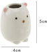 4Pcs Creative Ceramic Animal Mini Toothbrush Holder Organizer for Bathroom Vanity Countertops, Toothpicks and Swabs