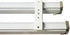 Track Ceiling Mount Brackets (6 PCS), Special Accessories for Ceiling Curtain Track with 12 Screws