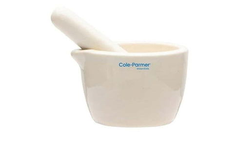 Cole-Parmer Mortar and Pestle Set, Porcelain, 50 mL