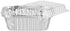 PARTY BARGAINS 1 Lb. Small Aluminum Pan with Lids - 50 Pack Disposable Take-Out Pans