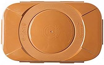 e-jen Premium Kimchi, Sauerkraut Container for Probiotic Fermentation, Inner Vacuum Lid, Earthenware Brown, 0.45 gal