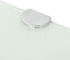 9.8 9.8 vidaXL Corner Shelf White Tempered Glass in x in Wall Mounting