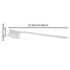 SPARTA 40501EC05 Plastic Large Scrub Brush - Kitchen Utility Brush with Long Handle for Cleaning, 20 Inches, Red