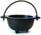 Cast Iron Cauldron w/Handle, Ideal for Smudging, Incense Burning, Candle Holder, 5" Diameter