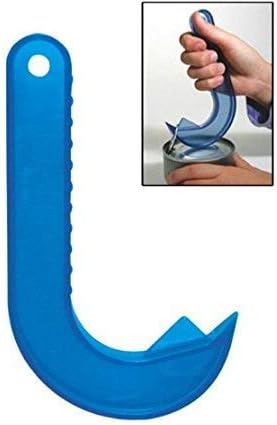 Easy Manual Can Opener, Ring Pull Tab Puller, Protects Nails, Random Color