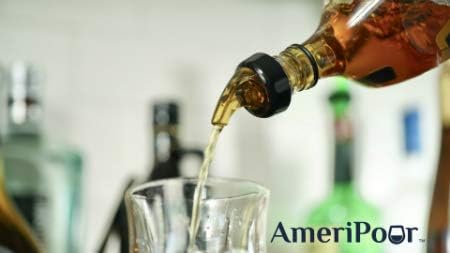 Measured Liquor Pourers - Large Cork for Oversized Bottles - 100% USA Made, 2oz (60ml) - 3 Pack