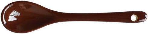 6 pcs Porcelain Egg Spoons, 4.7 inch Ceramic Spoons for Coffee, Dessert, and Yogurt (Milky Brown)