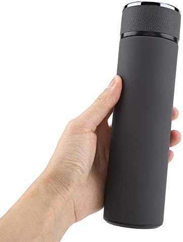 Fdit Stainless Steel Vacuum Water Bottle, Tea Coffee Leak Proof Car Office Cups (Grey)