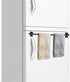 H.VERSAILTEX 4 PACK Magnetic Curtain Rods for Metal Doors, Adjustable from 9 to 16 Inch, Tool Free with Square Finials,