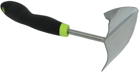 Zenport 15309B Ergonomic Garden Plow - Stainless Steel with Soft Cushion Grip, Black Gardening Tool