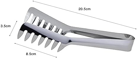 Stainless Steel Pasta Server Set, 8-Inch Serving Tongs and 12-Inch Spaghetti Claw, Kitchen Tools