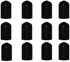 Bartender Gear Free Flow Pour Spouts, Stainless Steel Liquor Wine Bottle Pourer with Dust Caps, 12 Pack