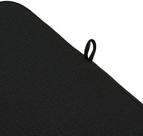 Norpro Microfiber Countertop Dish Drying Mat, 16 By 18-inch, Black, Pack of 2