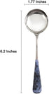 Stainless Steel Coffee Round Spoon,Korean Dessert Spoon,Hexagonal Pattern Mixed Color Tea Spoon for Home, Kitchen or Restaurant, Set of 4 Coffee Spoons, 6 Inches.