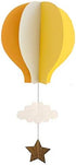 AZOWA Large Size Orange Hot Air Balloon Decorations - Pack of 8