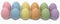 Eggcetera Ceramic Nest Eggs 12-Pack (Pastel)