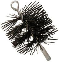 Imperial Br0075 Polypropylene Round Chimney Cleaning Brush, 5", 3/8" Nspm, 25"