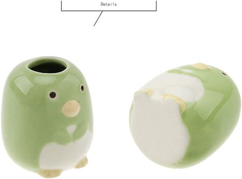 4Pcs Creative Animal Mini Toothbrush Holder Ceramic Cotton Swabs Toothpicks Toothbrush Stand Holder Organizer for Bathroom Vanity Countertops by luzen