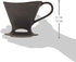 Melitta 1 Cup Porcelain Pour-Over Cone Coffeemaker, Glossy Black