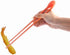 Kitchen Non-Slip Silicone Cooking Chopstick 12 in Long with Spoon and Band, Stainless Steel Reinforced, Pink