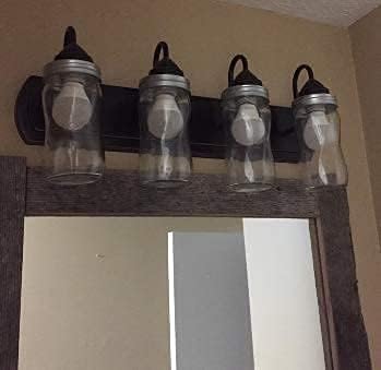 6pk Wide Mouth Mason Jar Lids with Pre drilled Light Socket and Heat Relief Holes - DIY Jar Chandelier/Pendant/Vanity