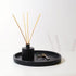 Lobolighting Black Round Decorative Serving Tray, Black Decorative Tray for Coffee Table Centerpieces Modern Farmhouse