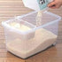 JapanBargain 1825 - Lot of 2 Japanese Rice Storage Containers, 11 LBS, Made in Japan