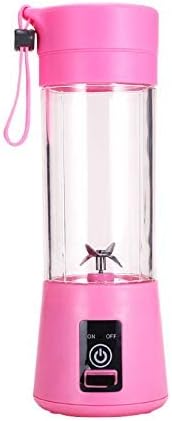Portable Blender, Personal Mixer Fruit Rechargeable with USB, Mini Blender for Smoothie, Pink by Generic