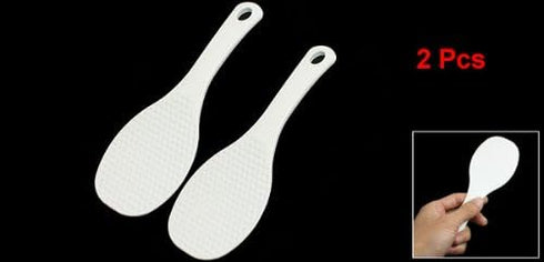 uxcell Plastic Non-Stick Rice Paddle, Potato Food Service Spoon Scoop, 7.8 Inch Length, 2 Pcs