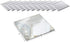 Light In The Dark 5 Inch Square Mirror Candle Plate Set of 12 - Small Mirror for Centerpieces & Crafts