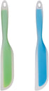 Nonstick Silicone Knife Shaped Flexible Kitchen Spatula, Kitchen Cooking Utensils with Nylon Core (Blue & Green)