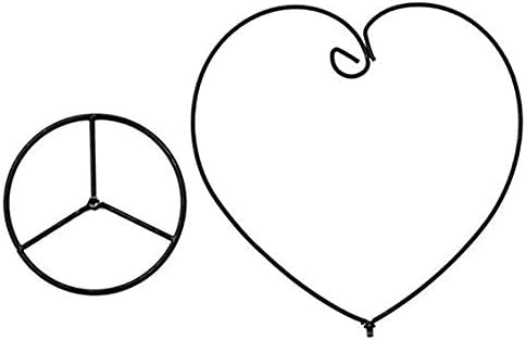 Archi Heart-Shaped Ornament Display Stand, 4 Pack Iron Pothook for Hanging Glass Terrarium (Heart)
