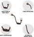 IndianShelf 2 Packs Decorative Coat Hooks, Unique Wall Hooks, Kids Iron Coat Rack, White